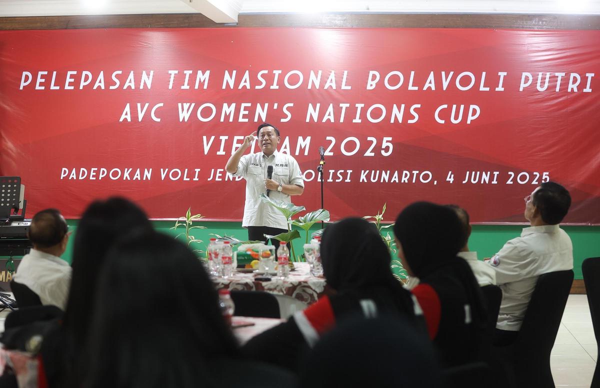 FOTO: Timnas Voli Putri Indonesia Ditargetkan Masuk Empat besar di AVC Nations Cup