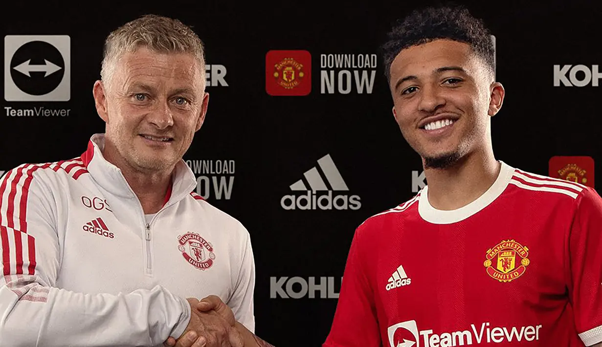 Bersama Manchester United, Jadon Sancho akan mengenakan nomor punggung 25, bukan 7 atau 16 seperti yang dirumorkan sebelumnya. Nomor 25 merupakan nomor yang pernah dipakai lama oleh Antonio Valencia dan dilanjutkan oleh Odion Ighalo. (Foto: twitter@manutd)
