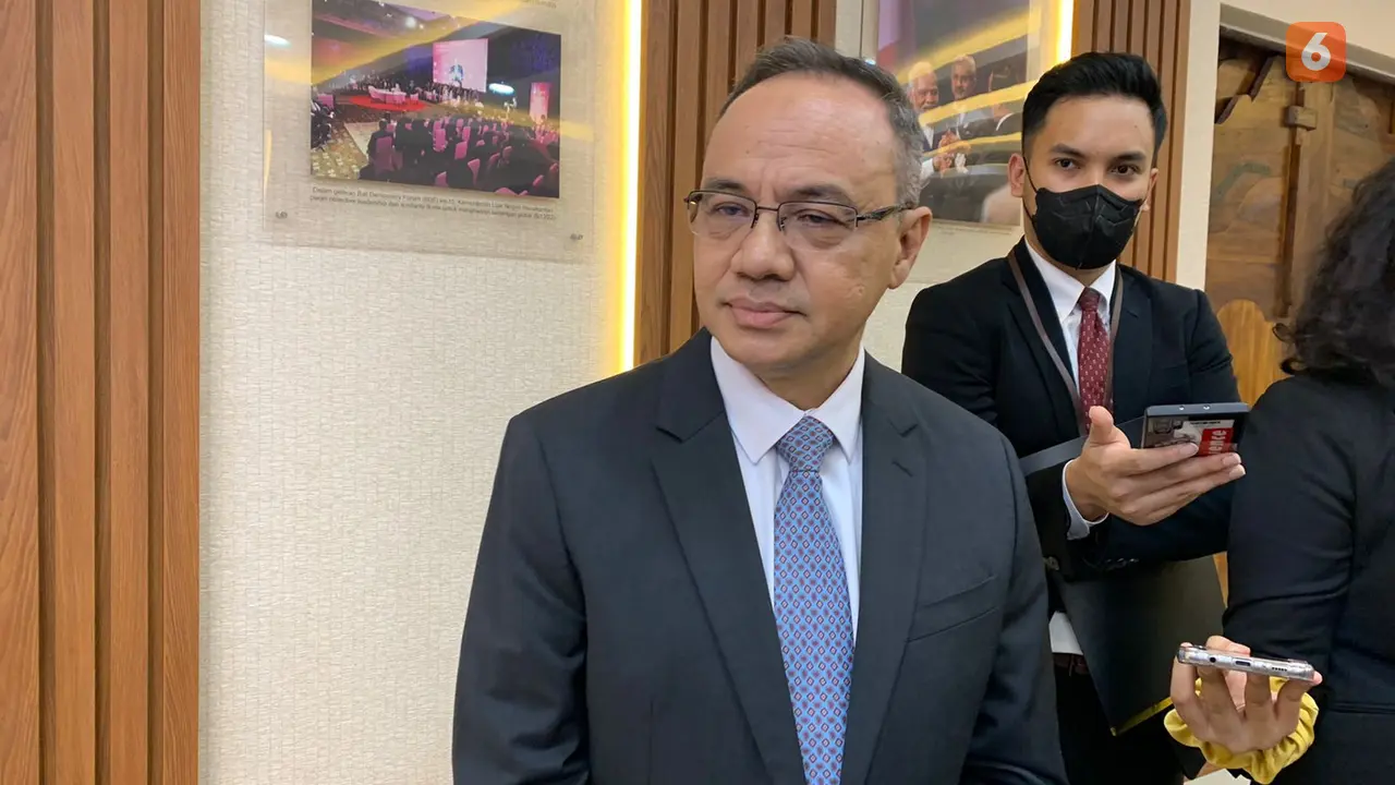 Teuku Faizasyah, Jubir Kementerian Luar Negeri (Kemlu) usai acara PPTM pada Rabu (12/1/2023). (liputan6/Benedikta Miranti)