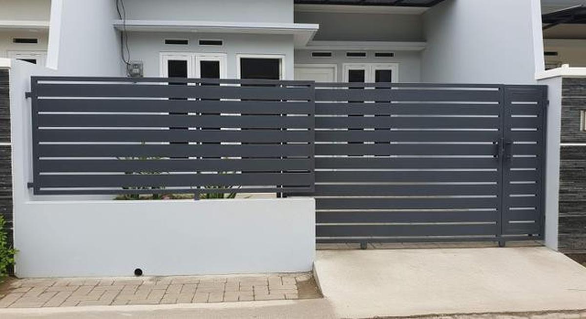 10 Inspirasi Pagar Rumah Anti Maling Berbahan Hollow Galvanis Kuat untuk Hunian Minimalis