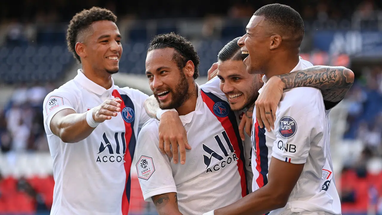Neymar dan Kylian Mbappe Tampil Gemilang, PSG Pesta Gol