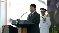 Sambutan Presiden Prabowo Subianto usai memimpin pelantikan kepala daerah di Istana Kepresidenan Jakarta, Kamis (20/2/2025). (Tangkapan Layar YouTube Sekretariat Presiden)