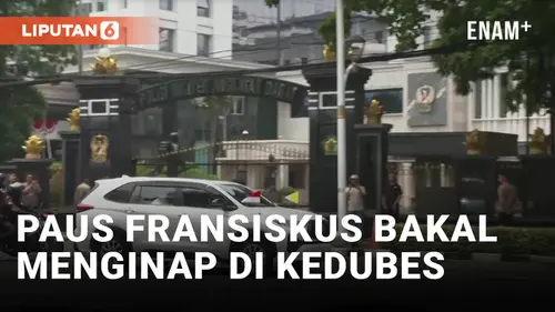 VIDEO: Dikawal Ketat, Paus Fransiskus Tiba di Kedubes Vatikan