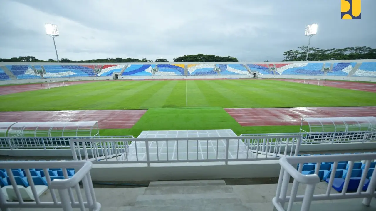 Progress Renovasi Stadion Kanjuruhan telah mencapai 99,5%.