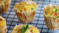 Resep Praktis Muffin Telur Isi Ayam yang Cocok Jadi Camilan Akhir Pekan. (Dok: Cookpad @avitaunaiya)
