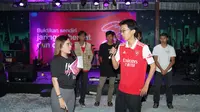 Roaring Night Arsenal vs Burnley persembahan spesial dari Jaringan Hemat dan Cepat Tri di Pangkalpinang, Bangka Belitung, Sabtu (11/11/2023)