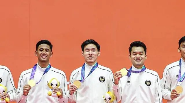 Setelah 28 tahun, Tim Bulu Tangkis Beregu Putra Indonesia Kembali Raih Emas Asian Games