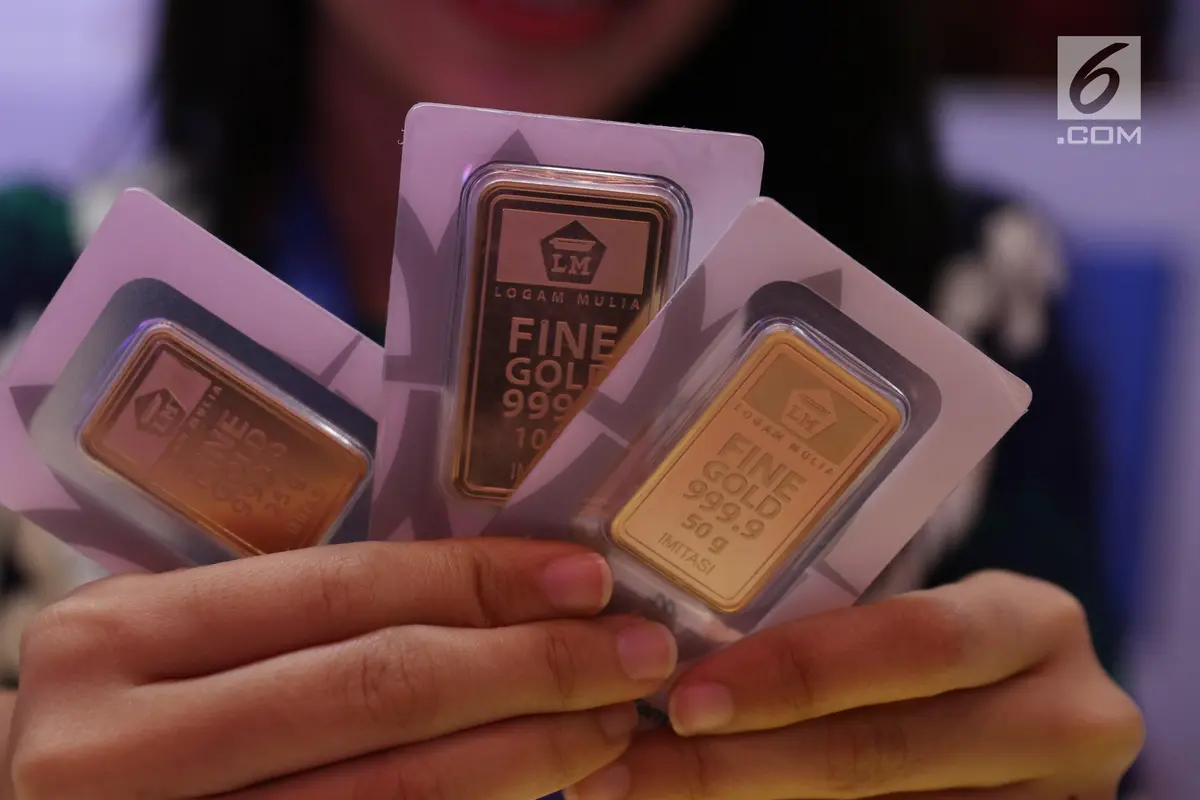 Harga Emas Antam Turun Rp 4.000 per Gram