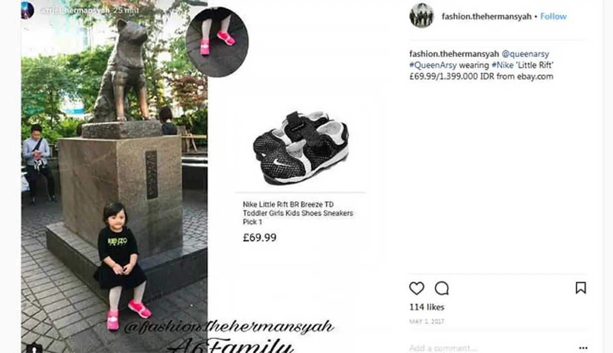 (Instagram/fashion.thehermansyah)