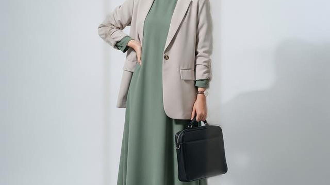 8 Model Gamis Blazer Modern untuk Pekerja Kantor dengan Mobilitas Tinggi, Cocok untuk Wanita Karier