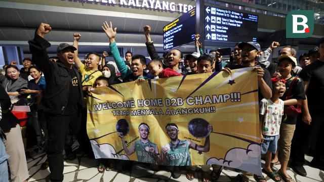 Kedatangan Atlet Indonesia All England 2024