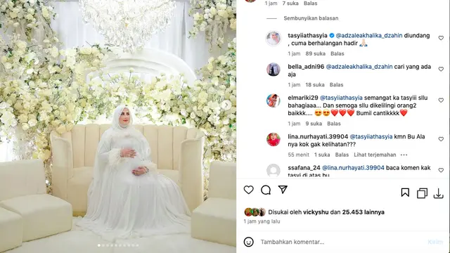 Tasyi Athasyia Gelar Gender Reveal Calon Anak Keempat, Warganet Pertanyakan Ketidakhadiran Tasya Farasya dan sang Ibunda. (instagram.com/tasyiiathasyia)