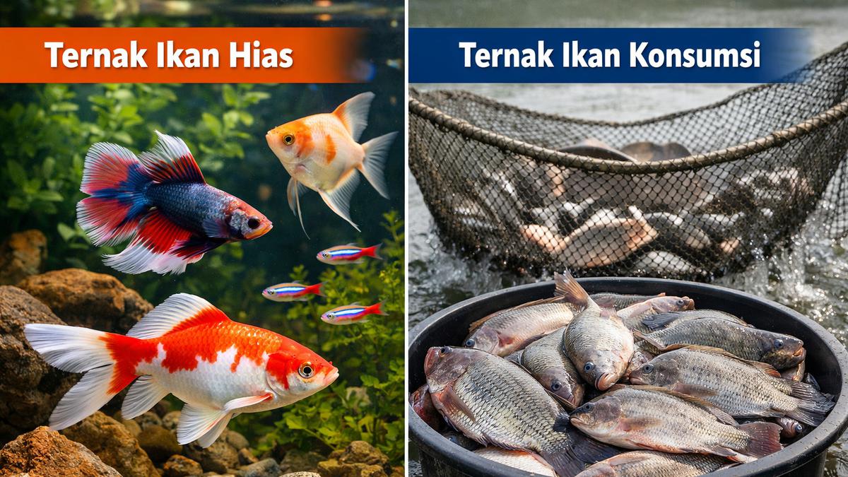 Ternak Ikan Hias vs Ikan Konsumsi, Mana yang Lebih Cuan? Pertimbangkan Hal Ini