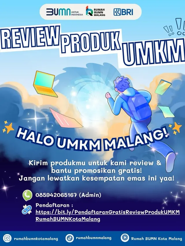 Program Review Produk UMKM yang diinisiasi Rumah BUMN Kota Malang (Foto: Instagram @rumahbumnkotamalang)
