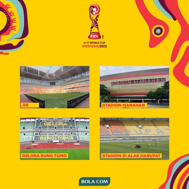 Piala Dunia U-17 - Kolase Stadion-Stadion untuk Piala Dunia U-17 2023