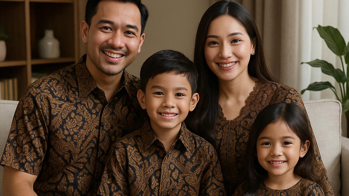 7 Contoh Baju Batik Sarimbit Keluarga dengan Gaya Modern untuk 2025