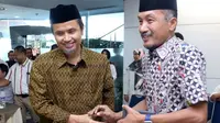 Dua bersaudara, Aziz Qahhar Mudzakkar (kiri) dan Andi Mudzakkar (MUHAMMAD IDHAM AMA/FAJAR/Jawa Pos Group)