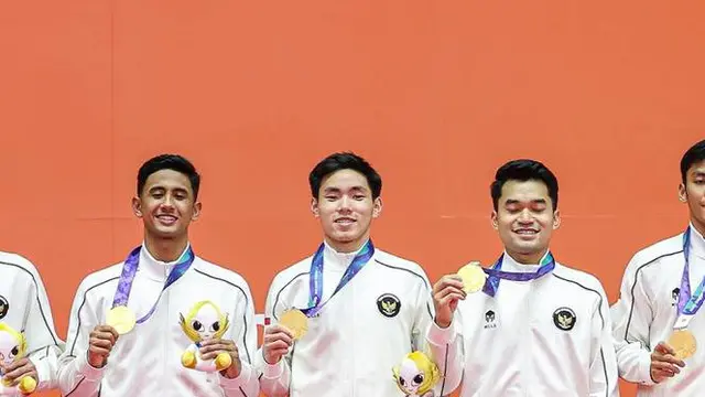Setelah 28 tahun, Tim Bulu Tangkis Beregu Putra Indonesia Kembali Raih Emas Asian Games