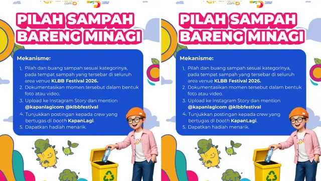 Pilah Sampah di KLBB Festival