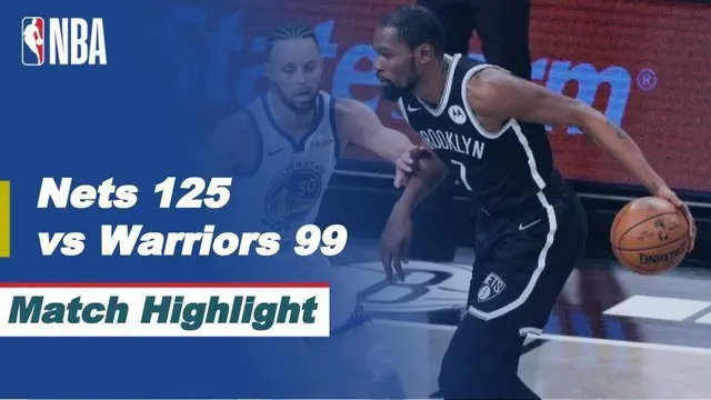 VIDEO: Highlights NBA, Brooklyn Nets Bungkam Golden State Warriors