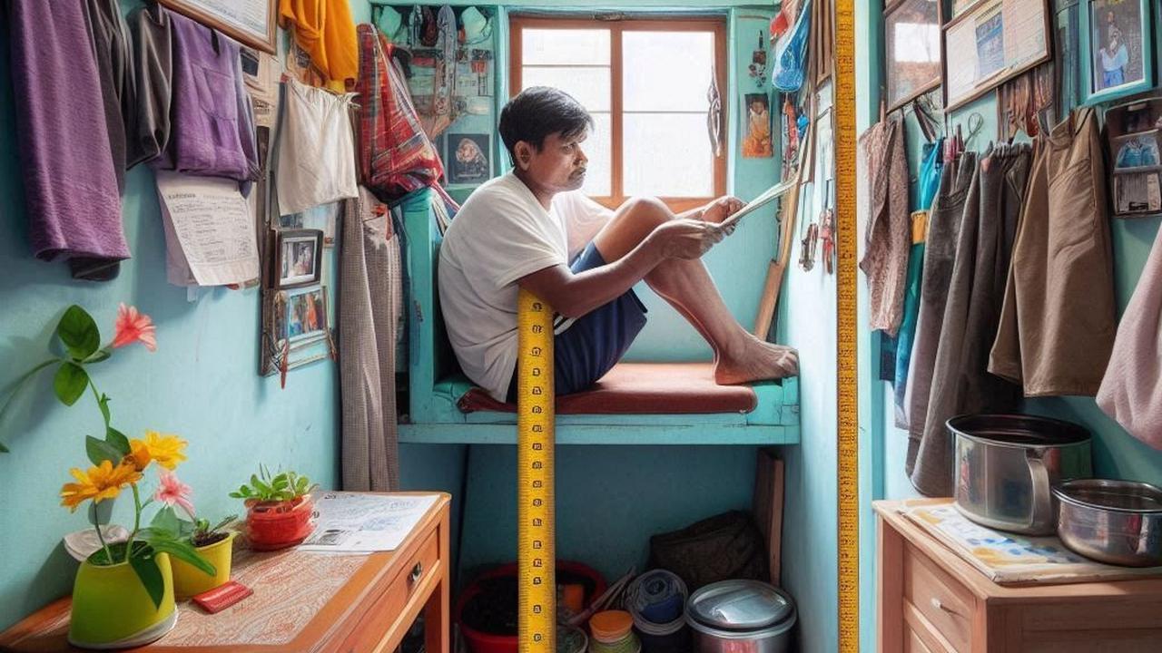 Ilustrasi Hidup di Rumah Sempit