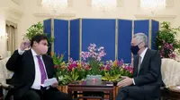 Menko Airlangga Temui PM Singapura Lee Hsien Loong, Bahas Potensi Investasi