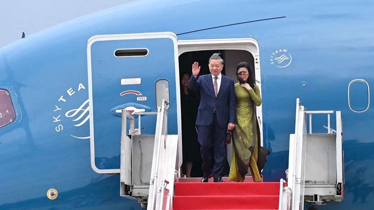 FOTO: Kunjungan Kenegaraan Sekjen Partai Komunis Vietnam To Lam, Disambut Menteri Trenggono