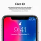 Fitur Face ID menggantikan Touch ID (Foto: Apple)