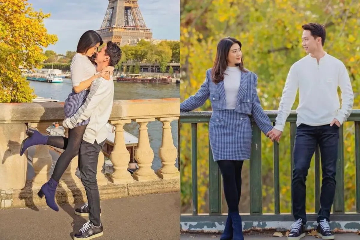 Jelang Pernikahan, Intip 6 Gaya Kompak Valencia Tanoe dan Kevin Sanjaya Berlibur di Paris