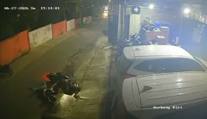 Momen Aksi Curanmor Gagal, Pelaku Ancam Tembak Korban