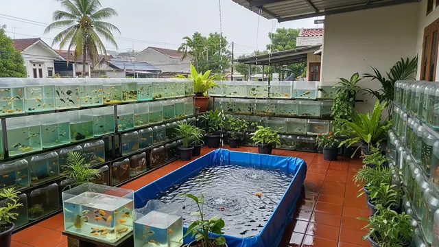 Budidaya Ikan Hias di Teras saat Musim Hujan, Ini 4 Tantangan dan Solusinya