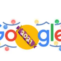 Perayaan New Year's Eve meriah versi Google Doodle