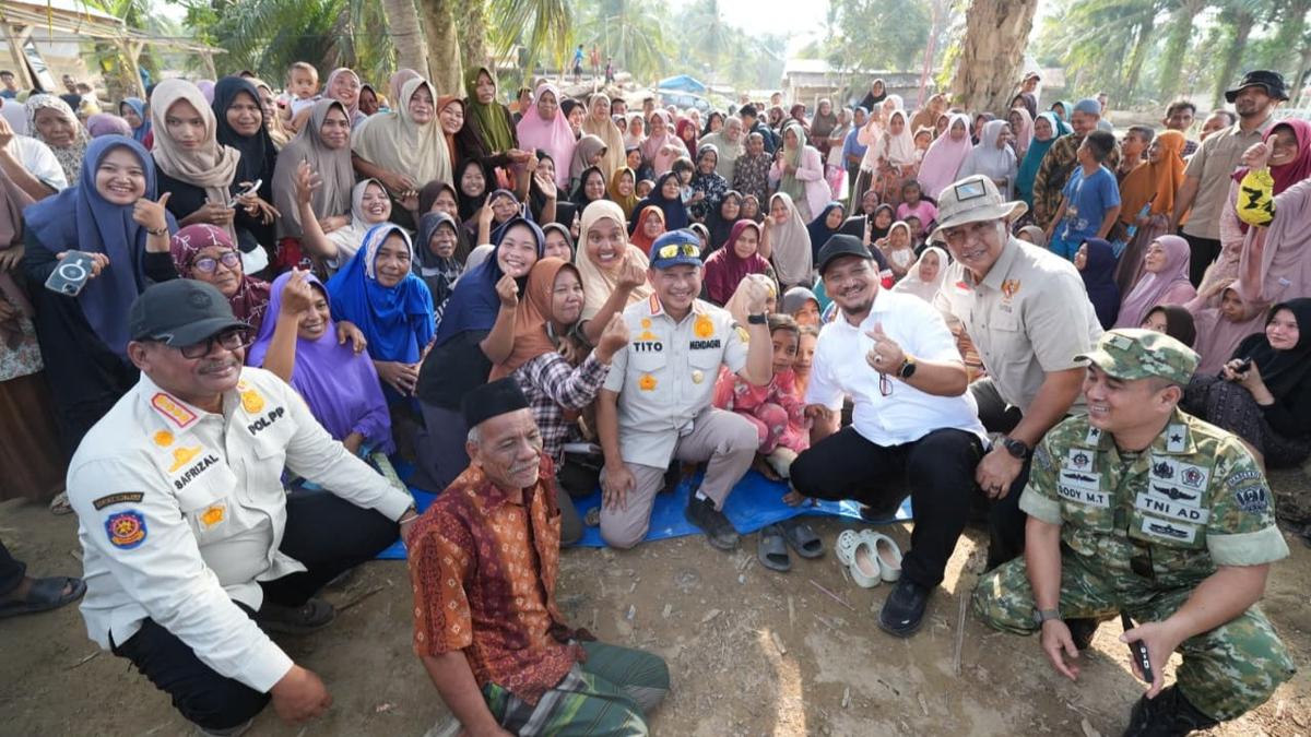 Gembira Dihampiri Kasatgas PRR, Asa Penyintas di Desa Sekumur Aceh Kembali Menyala  #News