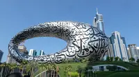 Museum of the Future di Trade Centre 2, Dubai,&nbsp;Uni Emirat Arab (UEA). (Liputan6.com/Asnida Riani)