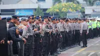 Pengamanan polisi. (Liputan6.com/ Faizal Fanani)