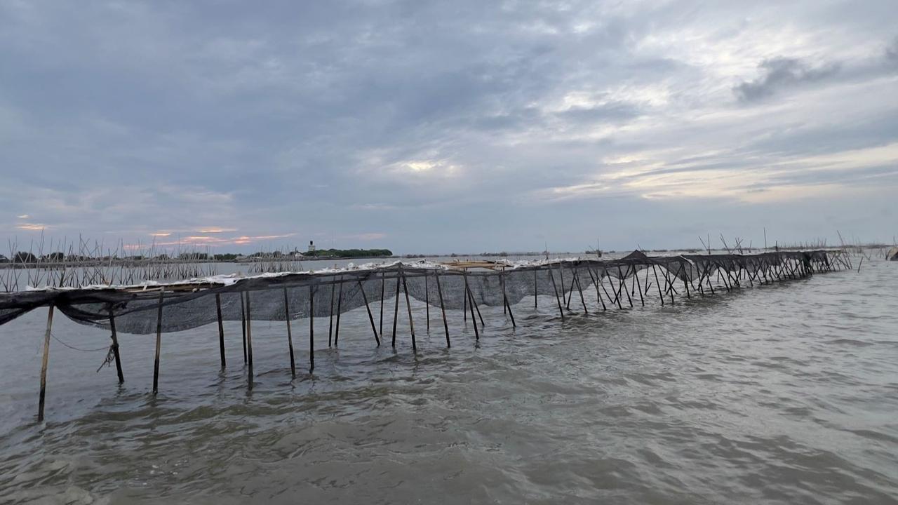 Penampakan Terkini Pagar Laut Misterius di Tangerang