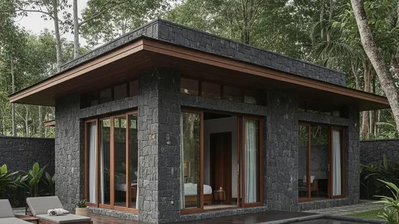 10 Model Rumah Kecil Bergaya Resort Mewah Terbaru, Hunian Pedesaan Estetik