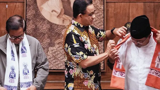 Calon Gubernur dan Calon Wakil Gubernur Jakarta nomor urut 3, Pramono Anung-Rano Karno bersilaturahmi dengan Mantan Gubernur DKI Jakarta Anies Rasyid Baswedan.