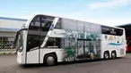 New Armada Highlander merupakan salah satu bus double decker mereka. Saat ini terdapat satu armada Trans Jakarta yang menggunakan model ini sebagai bus city tour. (Source: Twitter/@armadakaroseri)