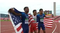 Lalu Mohamad Zori, sprinter Indonesia yang akan tampil di Asian Games rebut emas di kejuaraan Dunia Atletik U-20 (youtube)