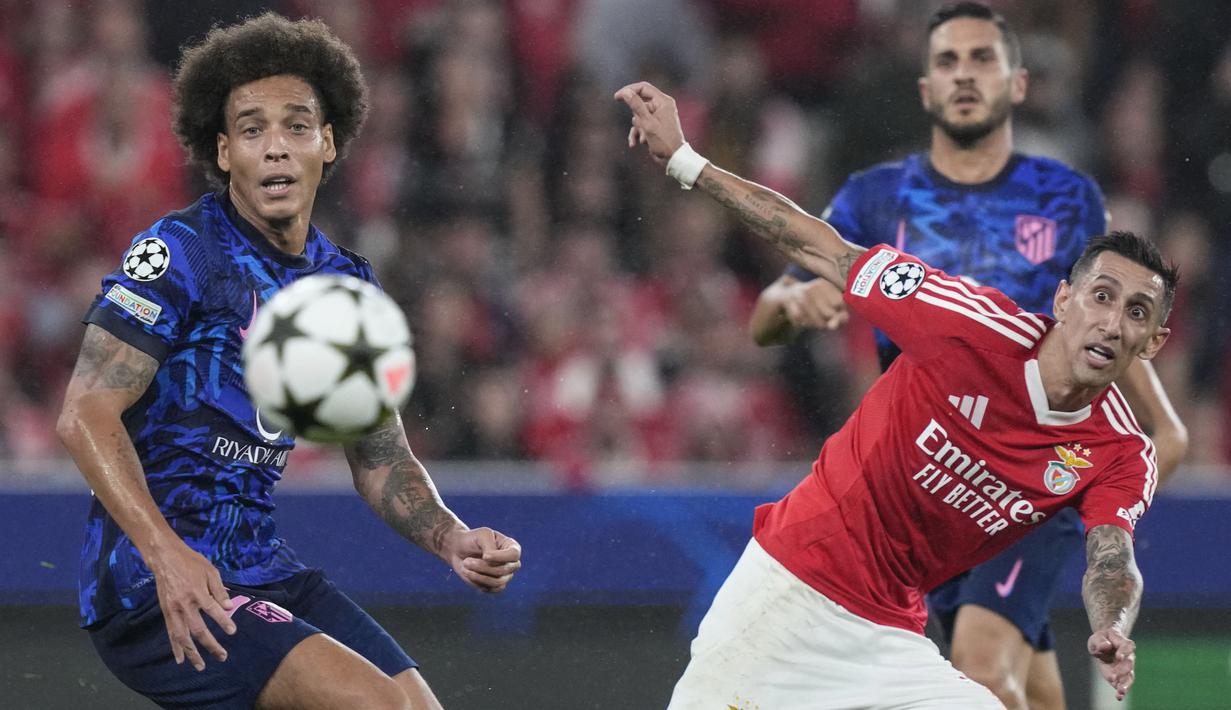 Gol dari Kerem Akturkoglu, Angel Di Maria, Alexander Bah, dan Orkun Kokcu memastikan kemenangan kedua berturut-turut bagi tim Portugal ini. (AP Photo/Armando Franca)