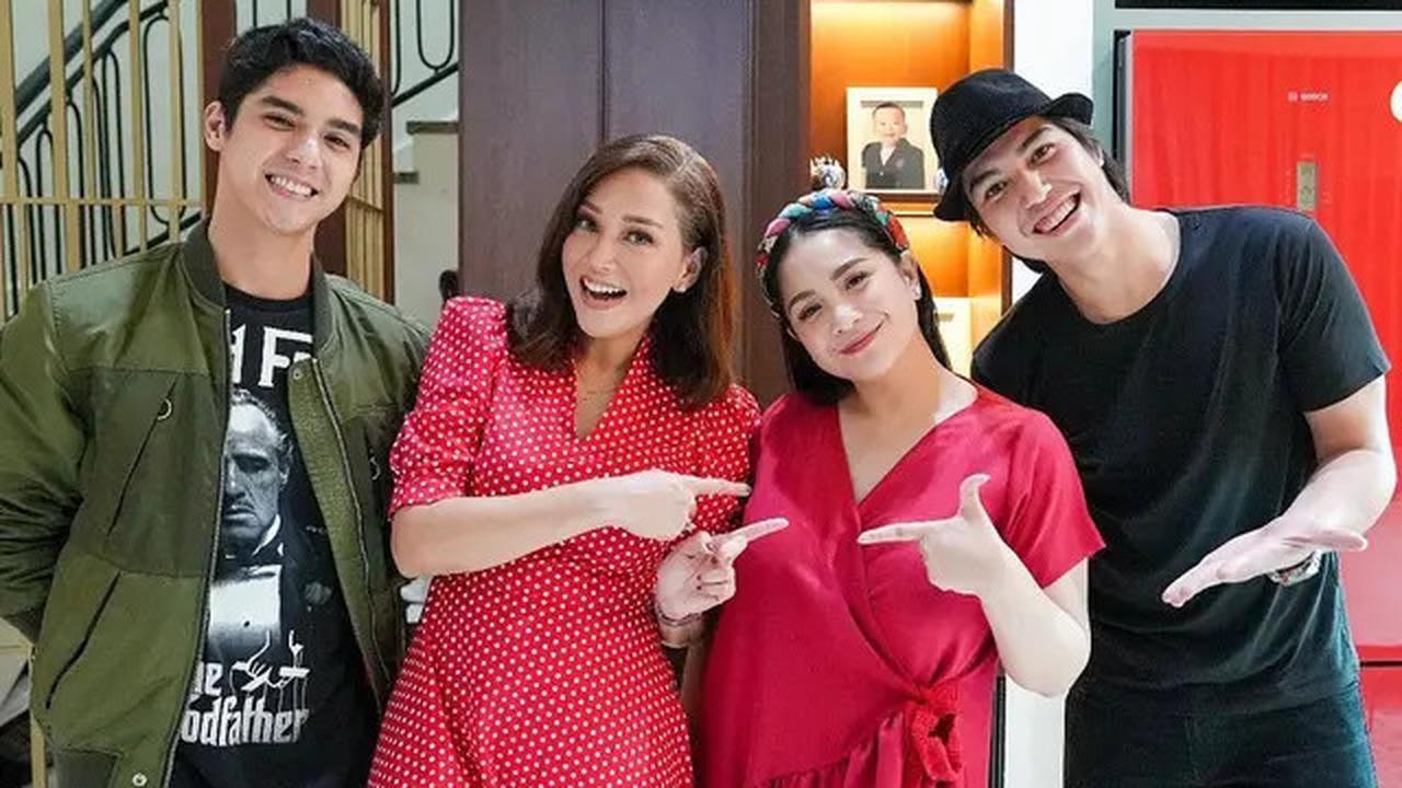 Pesona Maia Estianty Pakai Busana Warna Merah, Tampil Elegan dan Berani