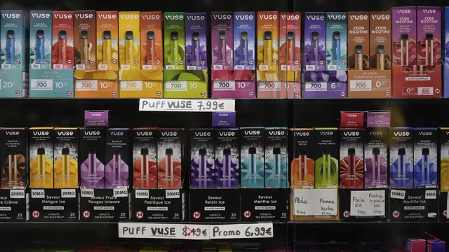 Prancis mempertimbangkan pelarangan rokok elektrik sekali pakai
