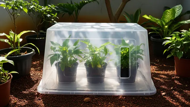 Greenhouse dari Kotak Penyimpanan Transparan