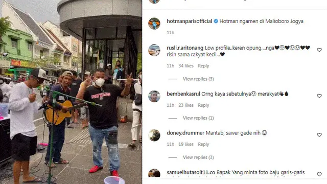 Hotman Paris Ngamen di Pinggiran Jalan Malioboro, Jadi sorotan warganet