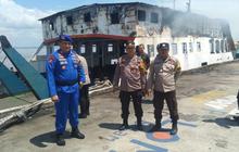 Kapal Roro Terbakar saat Perbaikan Pelabuhan BUMD Bengkalis, Begini Kronologinya