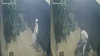 Sosok Pria Serba Putih Terekam CCTV Masuk Kantor Keuangan Pemda di Lampung