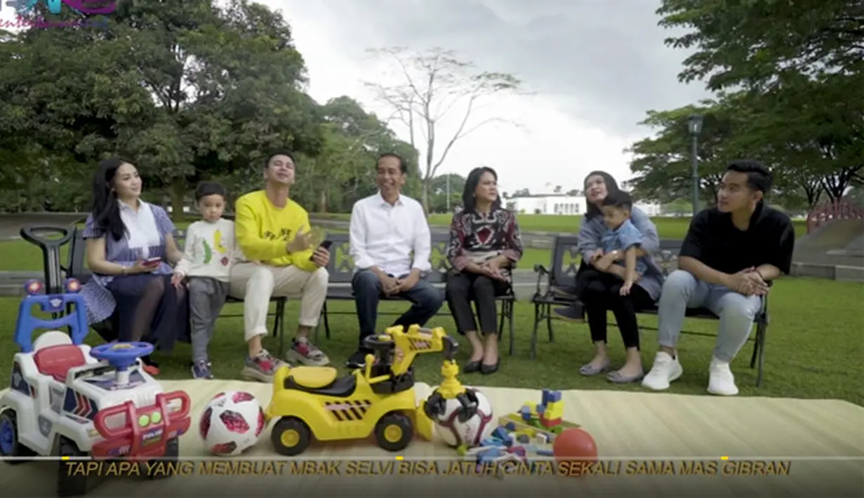 Jokowi dan Raffi Ahmad - Nagita Slavina