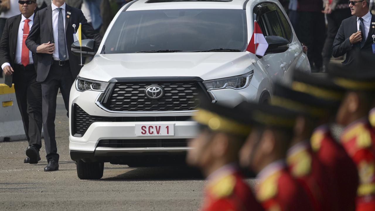 Paus Fransiskus tiba di Istana Kepresidenan Jakarta