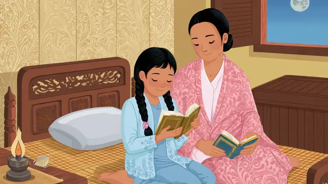 Cerita Anak Islami tentang Akhlak (Foto: Reve Art AI)